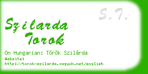 szilarda torok business card